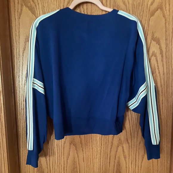 Royal Blue Cropped Sweatshirt - Picture 2 of 2